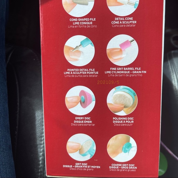 Kiss 16 piece nail care system power file & nail dryer New in Box - Picture 6 of 9